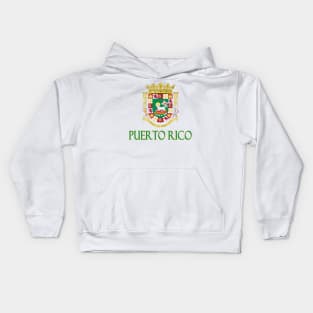 Puerto Rico - Coat of Arms Design Kids Hoodie